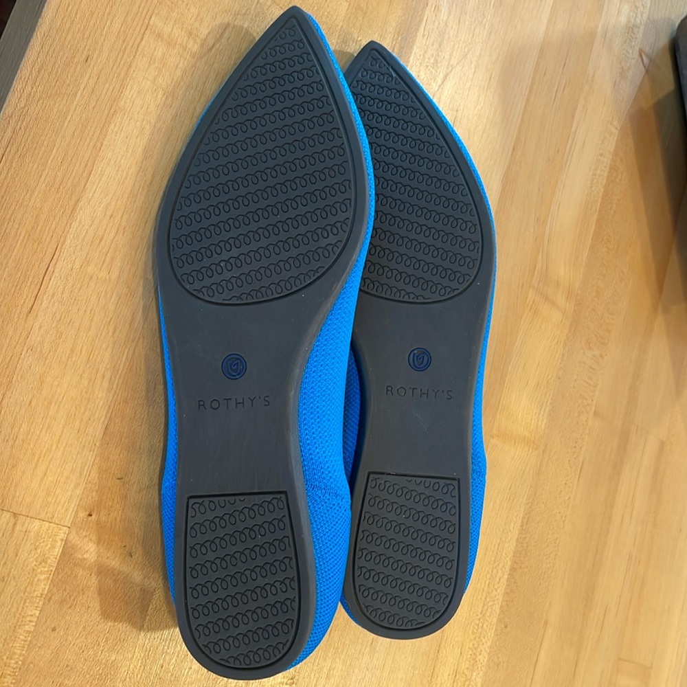 Rothy's The Point Blue Size 8.5 (no packaging included) - Picture 2 of 8